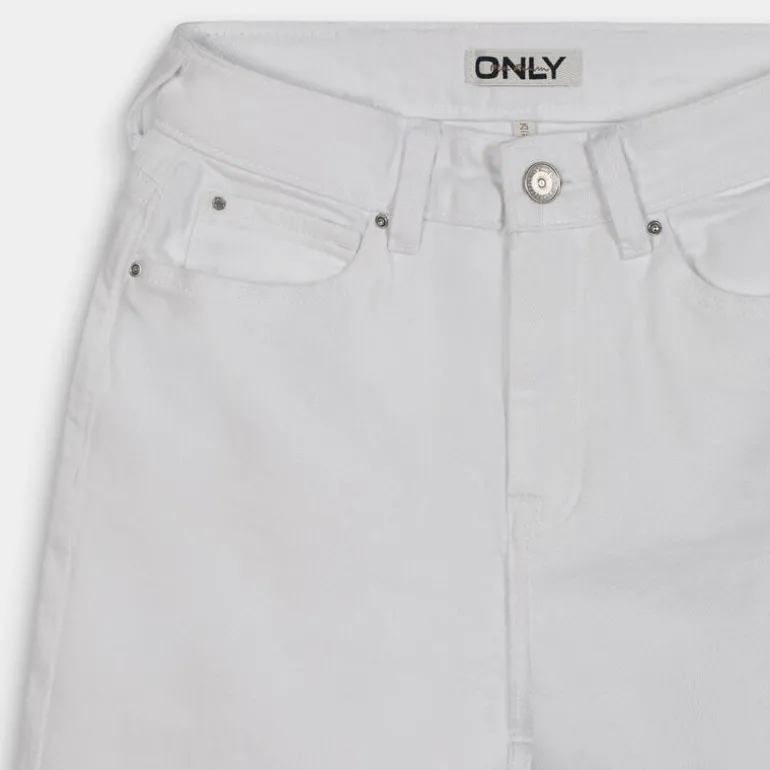 ONLEMILY STRETCH HW STR ANK- PANTALONI BIANCO 15292435