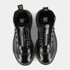 PATENT LAMPER CROC- SCARPONCINI BLACK SINCLAIR