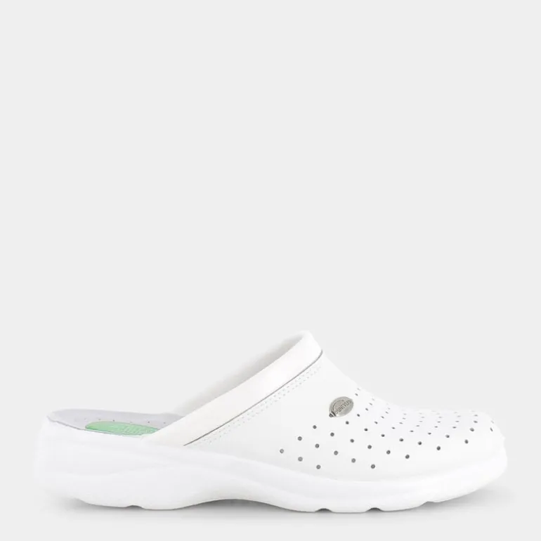 PELLE- CIABATTE BIANCO DU-E23U-01