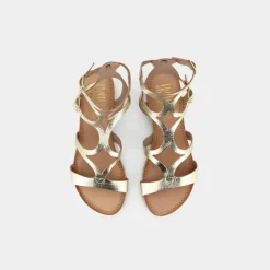 PELLE- SANDALI PLATINO SY-E23D-16