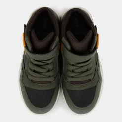 PERTH- SNEAKERS DK GREEN/OCHREYELLOW J367RF0MEFUC0966