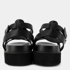 POLA CROSS- SANDALI NERO PLS90661