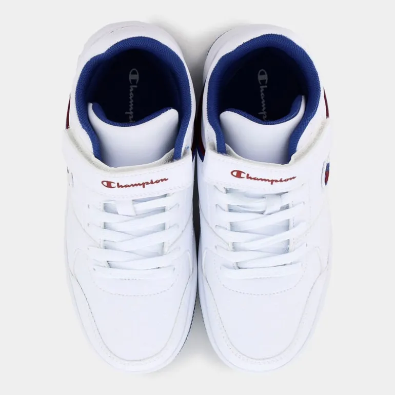 REBOUND MID B GS- SPORTIVE WHT/RBL/BURGUNDY S32405