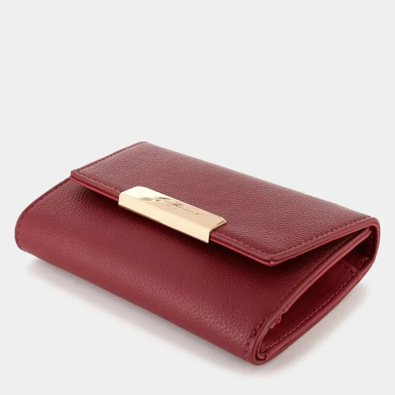 ROOMY- PICCOLA PELLETTERIA DARK RED 2619