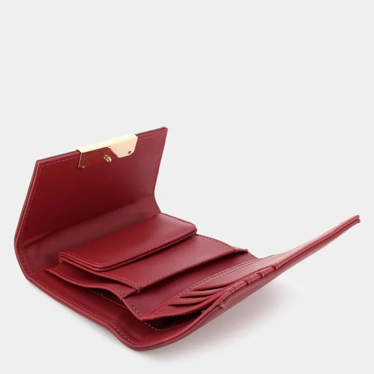 ROOMY- PICCOLA PELLETTERIA DARK RED 2619