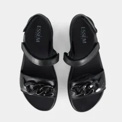 1400- SANDALI NERO IM-E23D-12