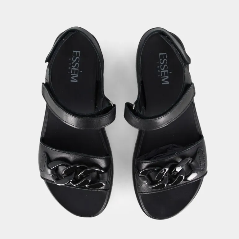 1400- SANDALI NERO IM-E23D-12