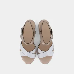 SANDALI BIANCO E218737D 707
