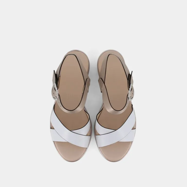 SANDALI BIANCO E218737D 707