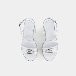 SANDALI BIANCO E307701D 707