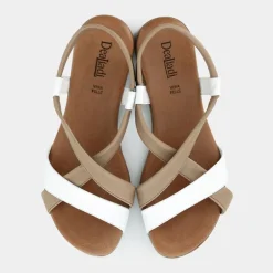 SANDALI BIANCO/NOCCIO MA-E24D-03