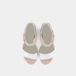 SANDALI BIANCO/NUDE E218654D