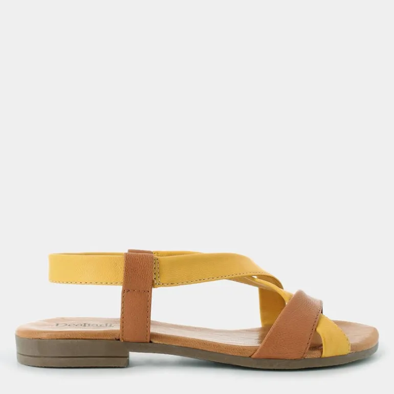 SANDALI GIALLO/BRANDY MA-E24D-03