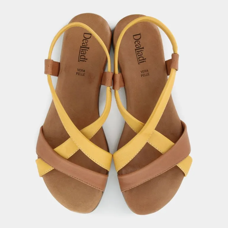 SANDALI GIALLO/BRANDY MA-E24D-03