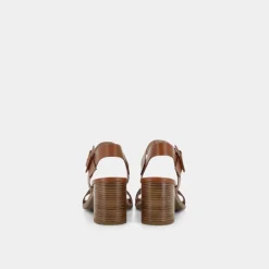 SANDALI GIALLO/CUOIO E218654D