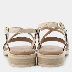 SANDALI MARRONE/PLATINO E410462D