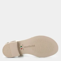 SANDALI MARRONE/PLATINO E410462D