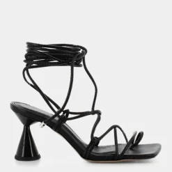 SANDALI NERO UN-E23D-12