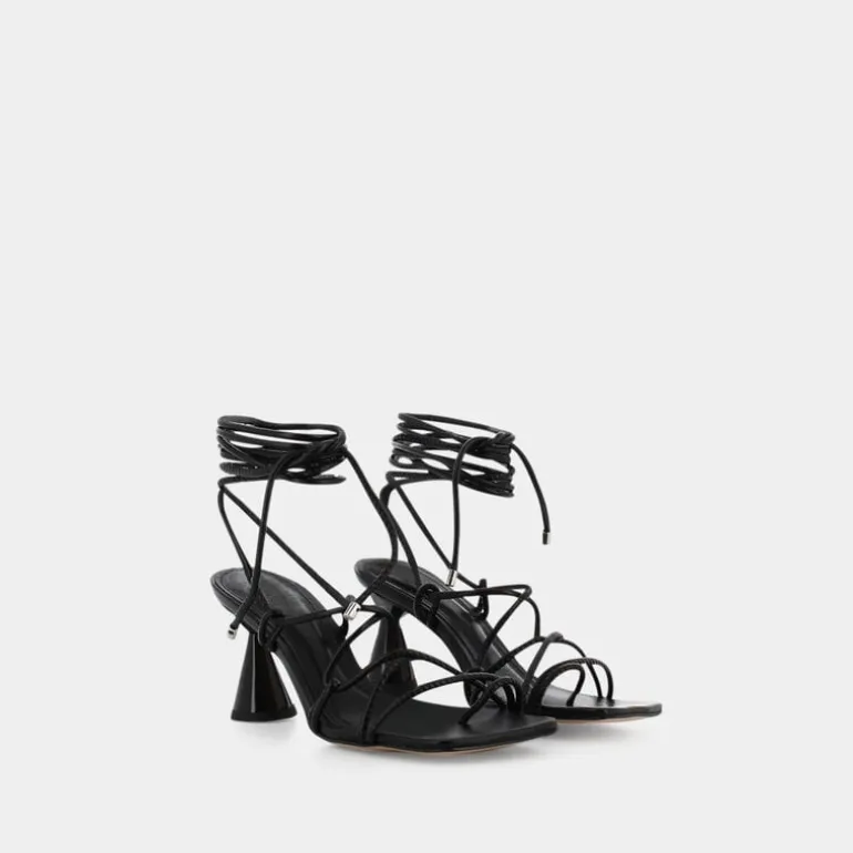 SANDALI NERO UN-E23D-12