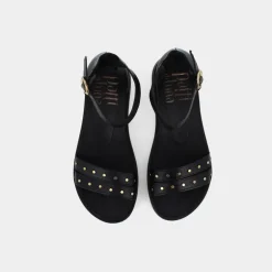 SANDALI NERO OL-E23D-06