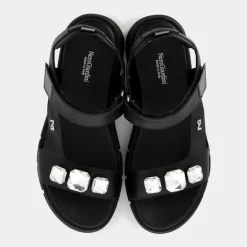 SANDALI NERO E410707D