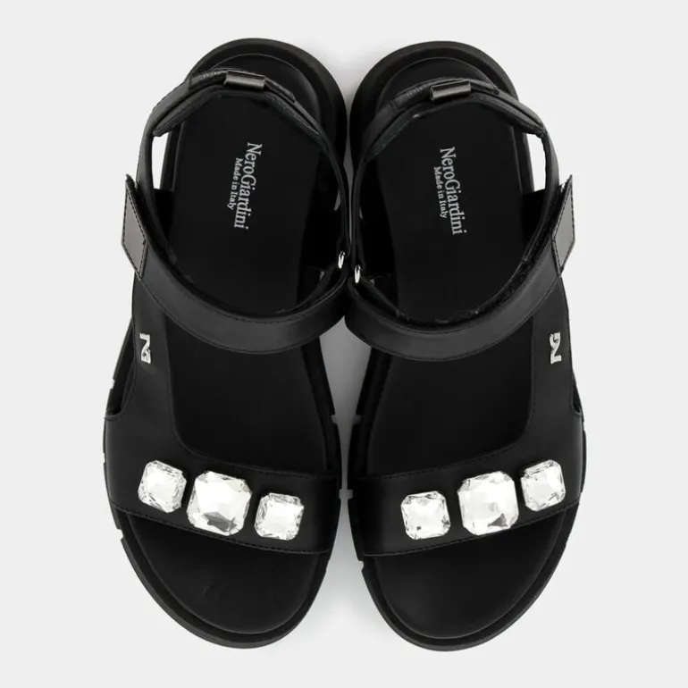 SANDALI NERO E410707D