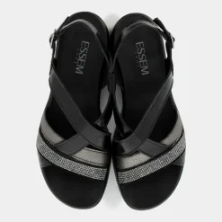 SANDALI NERO IM-E24D-23