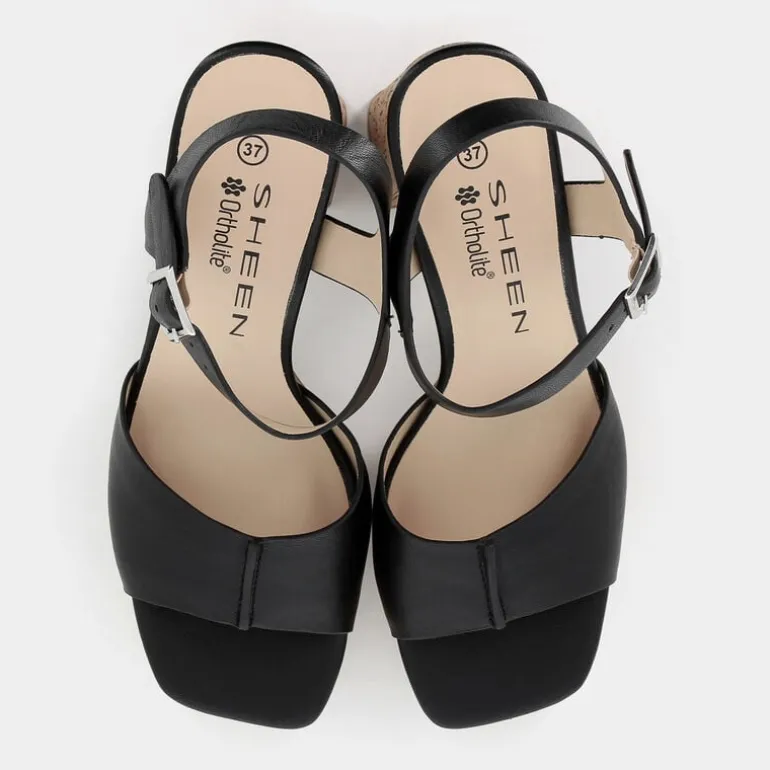 SANDALI NERO ME-E25D-19