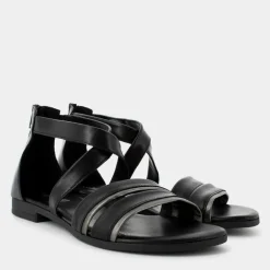 SANDALI NERO/CDF MA-E24D-06