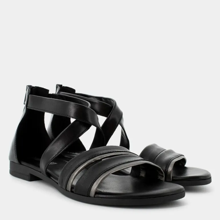 SANDALI NERO/CDF MA-E24D-06