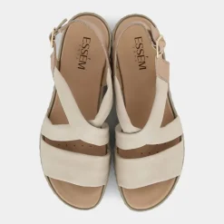 SANDALI SABBIA/ARGENTO IM-E24D-19