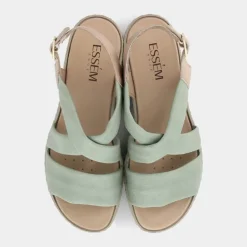 SANDALI SALVIA/BEIGE IM-E24D-19