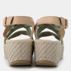 SANDALI SALVIA/BEIGE IM-E24D-19