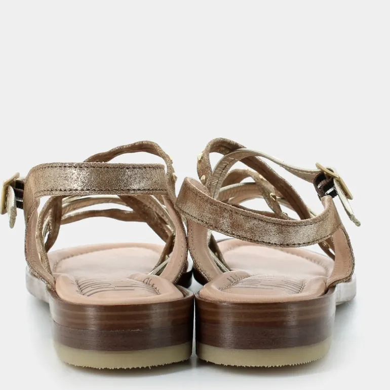 SANDALI TABACCO/PLATINO OL-E25D-01