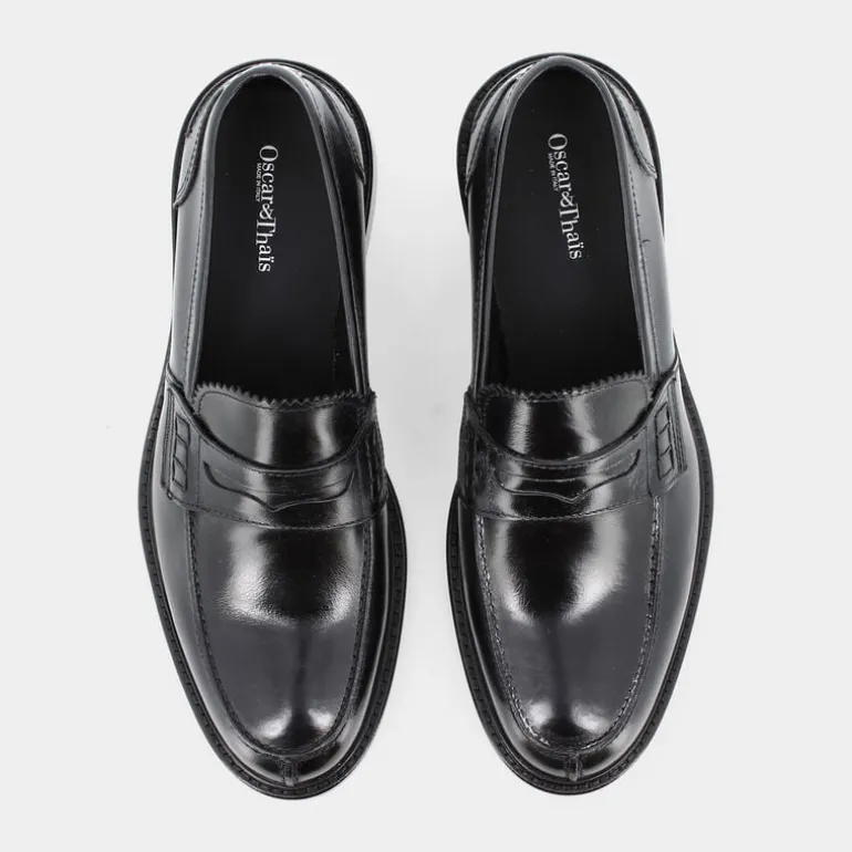 SANS- MOCASSINI NERO VN-E22U-04