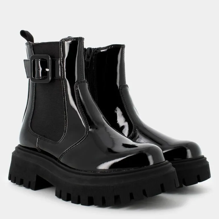 15933- SCARPONCINI E STIVALETTI NERO VERNICE AG-16682