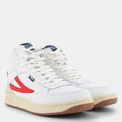 sevaro mid- SPORTIVE White-Fila Red FFM0256
