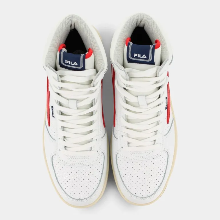 sevaro mid- SPORTIVE White-Fila Red FFM0256