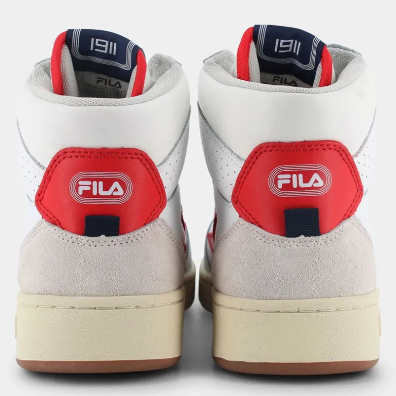 sevaro mid- SPORTIVE White-Fila Red FFM0256