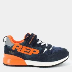 SHOOT JR - 8- SNEAKERS BLU ARANCIONE JS290023L
