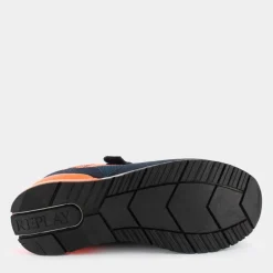 SHOOT JR - 8- SNEAKERS BLU ARANCIONE JS290023L