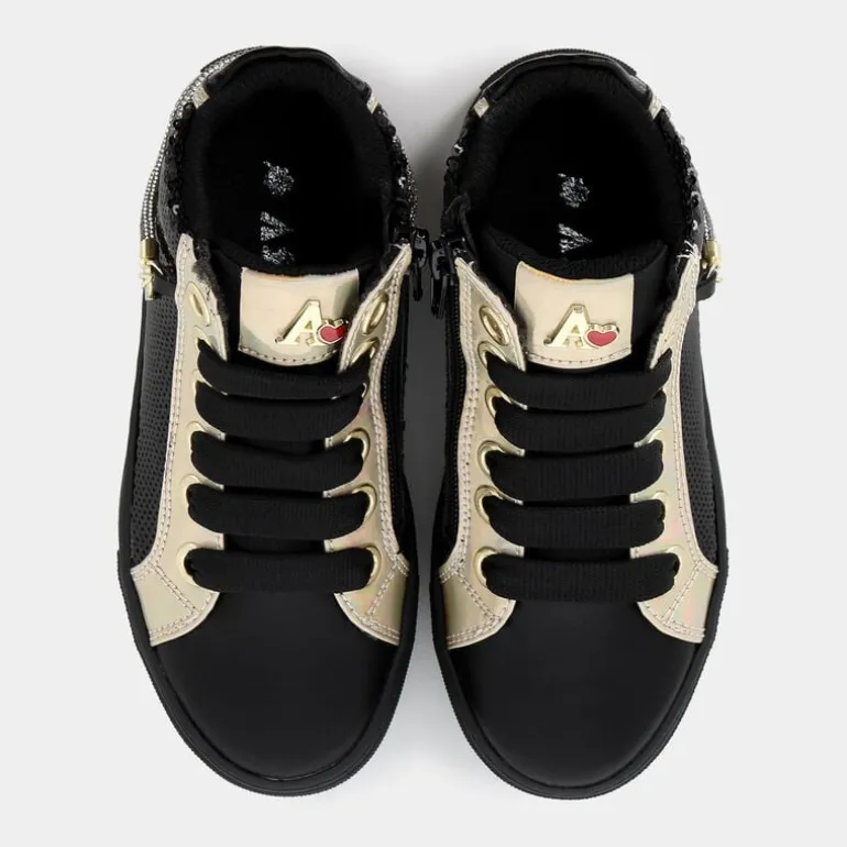 15937- SNEAKERS NERO ORO AG-16504