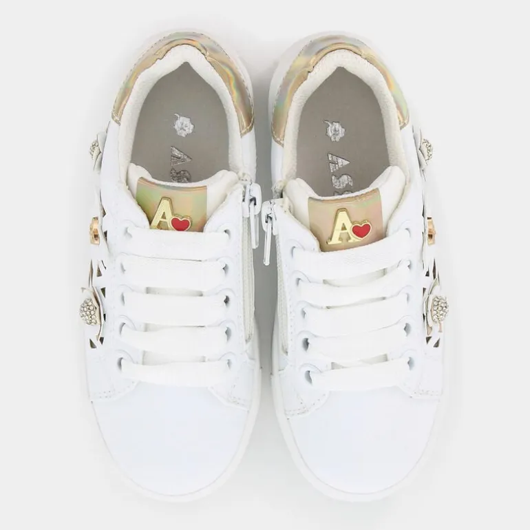 SNEAKERS BIANCO ORO AG17047