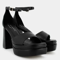 SOFT- SANDALI NERO RE-E24D-07