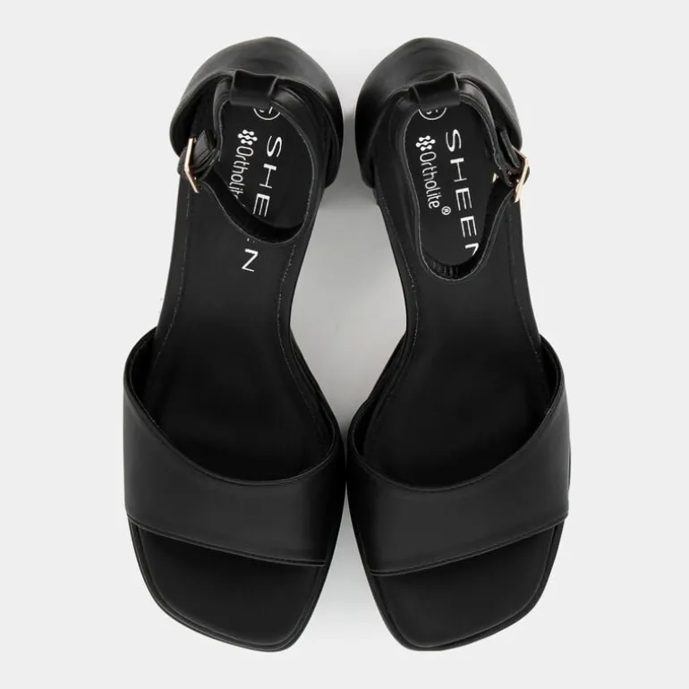 SOFT- SANDALI NERO RE-E24D-07