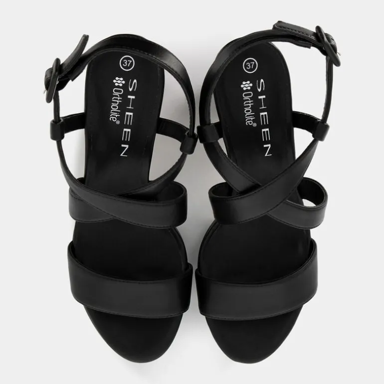 SOFT- SANDALI NERO ME-E24D-30