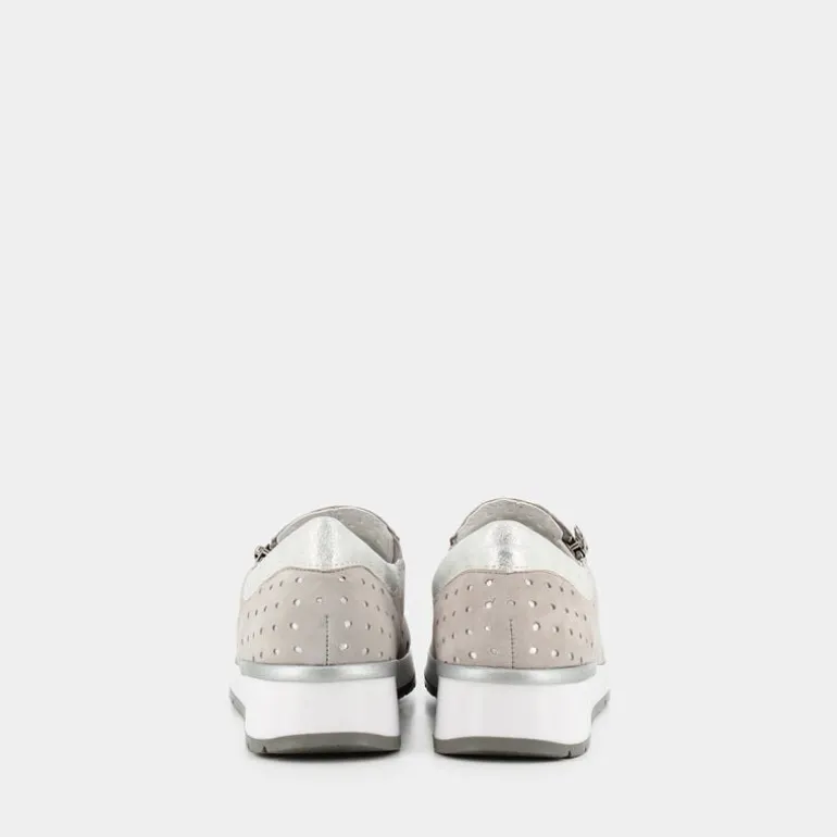 SPEEDY- MOCASSINI GRIGIO PERLA WR-E23D-07