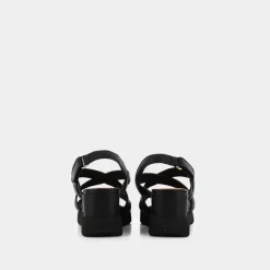 SPHERICA- SANDALI NERO D35G0D000TUC9999