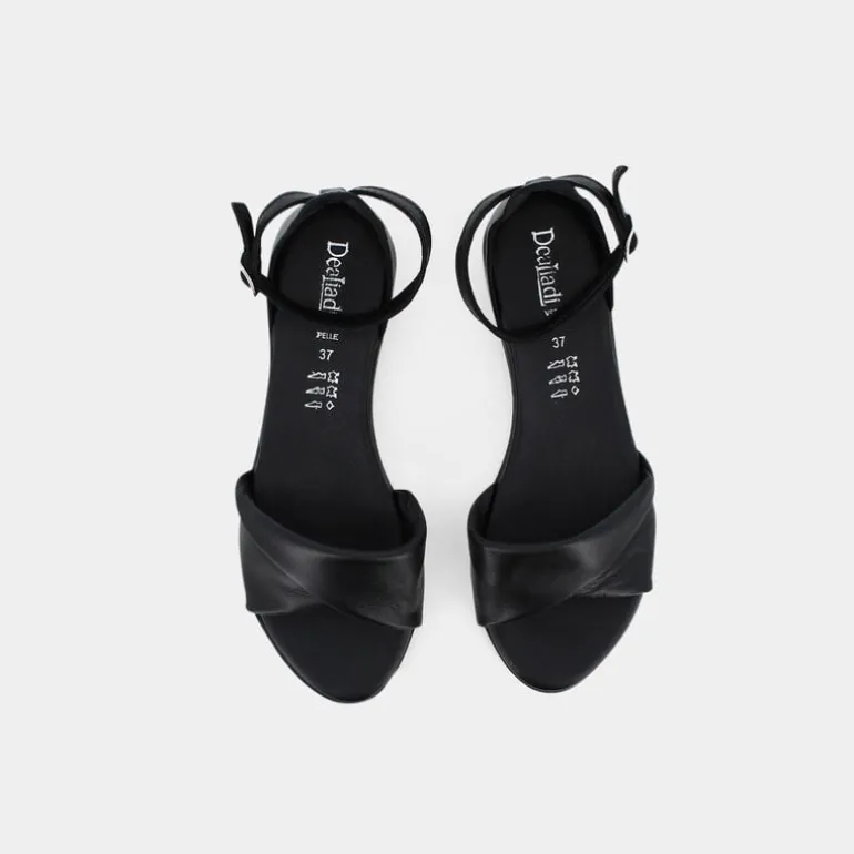 ST- SANDALI NERO CG-E23D-03