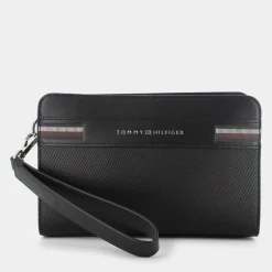 TH CORP TEXTURE POUCH- PICCOLA PELLETTERIA BLACK 12776-BDS